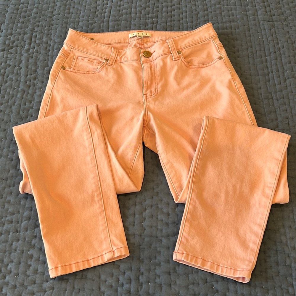 Cabi Curvy Skinny Pink 5-pocket Style Pants - Size 8